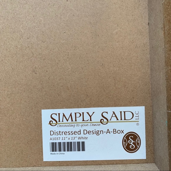 Simply Said White  Destressed Design A Box New - Picture 4 of 5